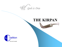 Kirpan - The Sikh Coalition