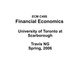 ECM C49F Financial Economics