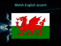 Welsh English - mylinguisticsstory