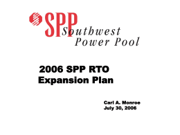 SPP RTO Expansion Plan