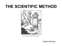 i. the scientific method