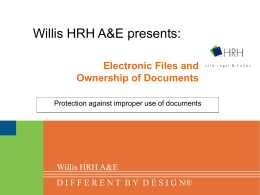 Electronic Files and Ownership of Documents