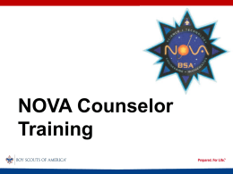 Counselor Training slide deck