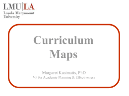 Curriculum Maps-LMU
