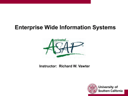 Enterprise Wide Information Systems - SAP R/3 - www