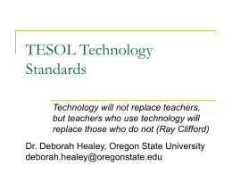 TESOL Technology Standards