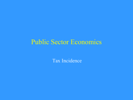 Tax Incidence: PPS