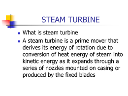 What are the two basic types of steam turbines?