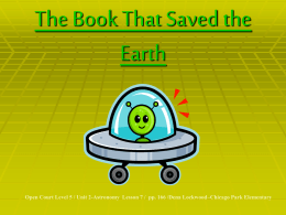 2.7 The Book That Saved the Earth