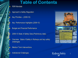 Railway Safety Regulator