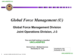 DOD Global Force Management - National Security Training