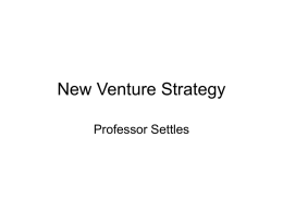 New Venture Strategy