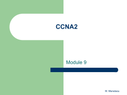 CCNA2 Module 9