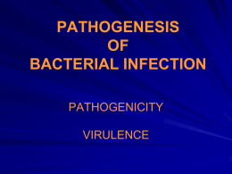 pathogenesis of bacterial infection pathogenicity