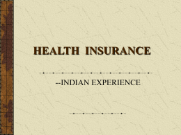 developing healthcare insurance in india