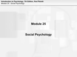 Introduction to Psychology, 7th Edition, Rod Plotnik Module 25