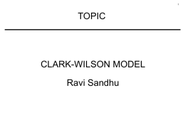 topic - Prof. Ravi Sandhu