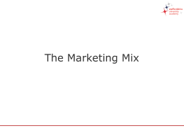 The Marketing Mix - PowerPoint Presentation - Full