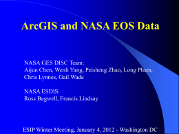 ArcGIS and NASA EOS Data