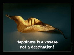 Happiness is a Voyage - A Gift of Inspiration