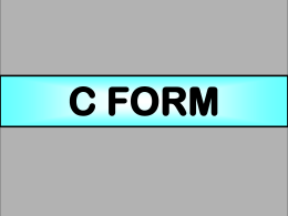 C FORM