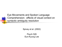 Spivey et al 2002 Lee Presentation 03_09_06
