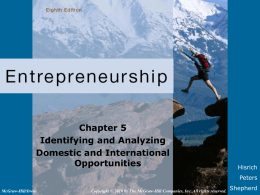 Chapter 5 Identifying and Analyzing Domestic and International