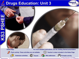 Drugs Education Unit 3