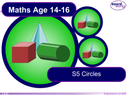 S5 Circles - IslandMaths12
