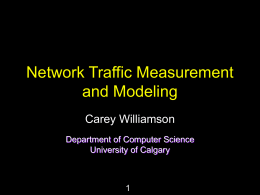 Network Traffic Measurement and Modeling