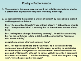 Poetry – Pablo Neruda - c-robertson