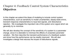 Chapter 4 - Feedback Control System