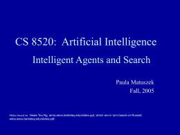 AI Agents and Search - Villanova Computer Science