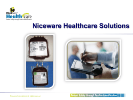 Niceware Healthcare Applications