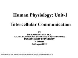 Human-Physiology-Lecture-V-Intercellular-communication