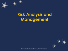 Risk Analysis and Management - Computer and Information Sciences