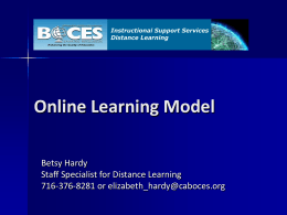 Catt-Ally BOCES Online Learning Model