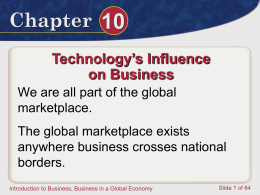 Chapter 10.1 The Global Marketplace File