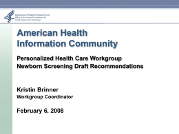 Draft Recommendations: NBS Use Case (cont.)