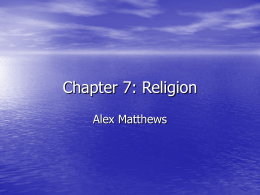 Chapter 7 - Religion