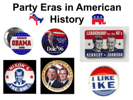 Party Eras in American History