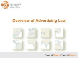 An Overview of Advertising Law - International Trademark Association