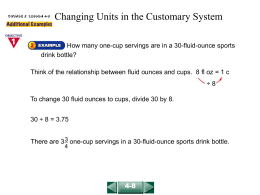 Changing Units in the Customary System(4
