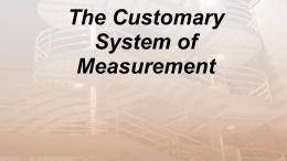 Changing Units in the Customary System