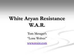 White Aryan Resistance WAR
