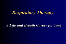 Respiratory Care - Millersville University