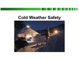 Cold Weather Safety Powerpoint