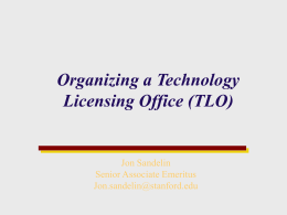 Stanford Office of Technology Licensing (OTL)