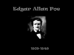 Unit 3 Edgar Allen Poe Bio ppt
