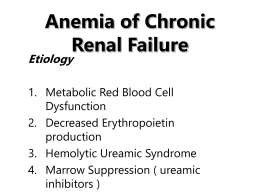 Anemia of Chronic Renal Failure